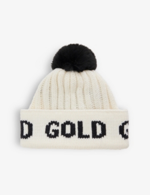 Goldbergh Beanie Hodd Faux Fur In White