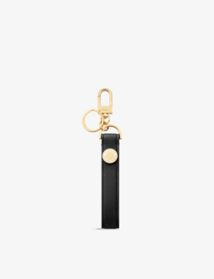 Cartier Mens Black Diabolo De Leather Keyring