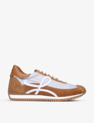 Loewe Flow Runner Sneakers In Tan Comb