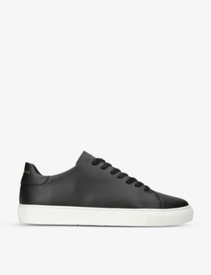 KURT GEIGER LONDON: Lennon logo-embossed leather low-top trainers