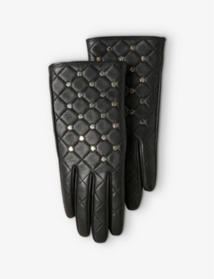 TED BAKER Magnolia studded leather gloves