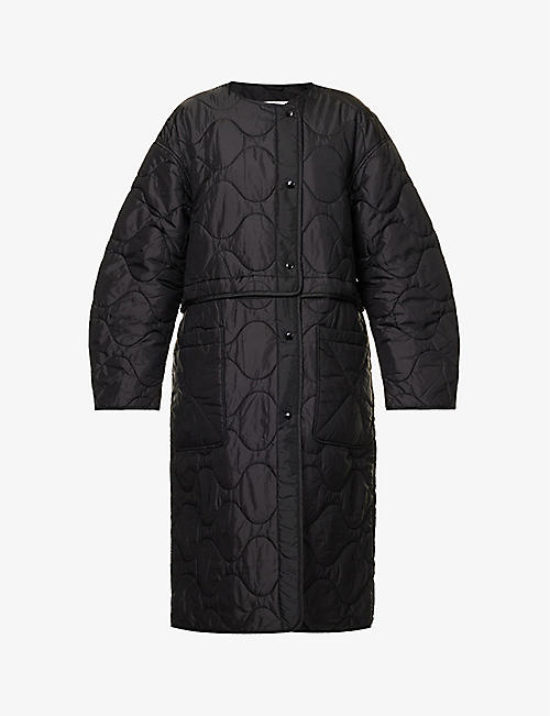 SHOREDITCH SKI CLUB: Wren quilted relaxed-fit shell coat
