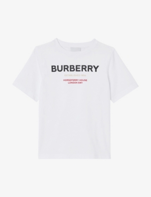 BURBERRY: Cedar cotton-jersey T-shirt 3-14 years