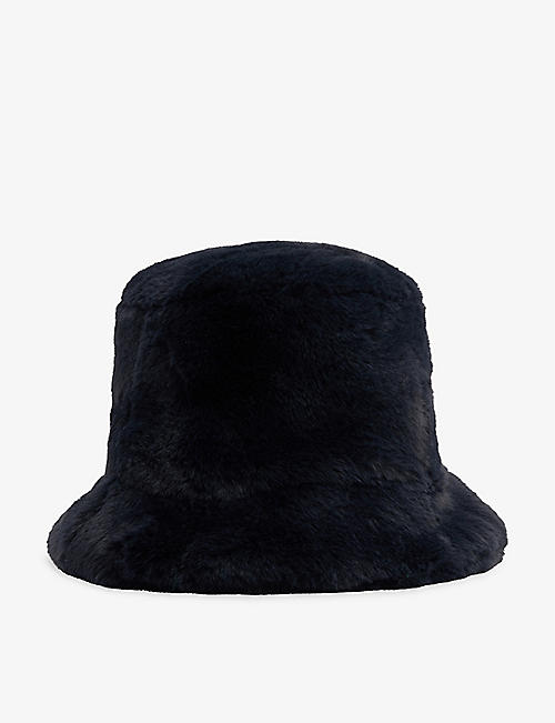 JAKKE: Hattie faux-fur recycled-polyester bucket hat