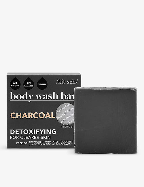 KITSCH: Charcoal Detoxifying body wash bar 113g