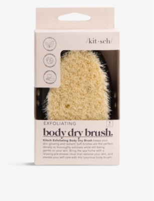 Kitsch Black Exfoliating Body Dry Brush In Black