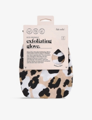 Shop Kitsch Leopard Eco-friendly Exfoliating Glove