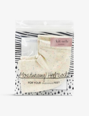 Kitsch Rainbow Speckle Moisturising Heel Socks In Rainbow Speckle