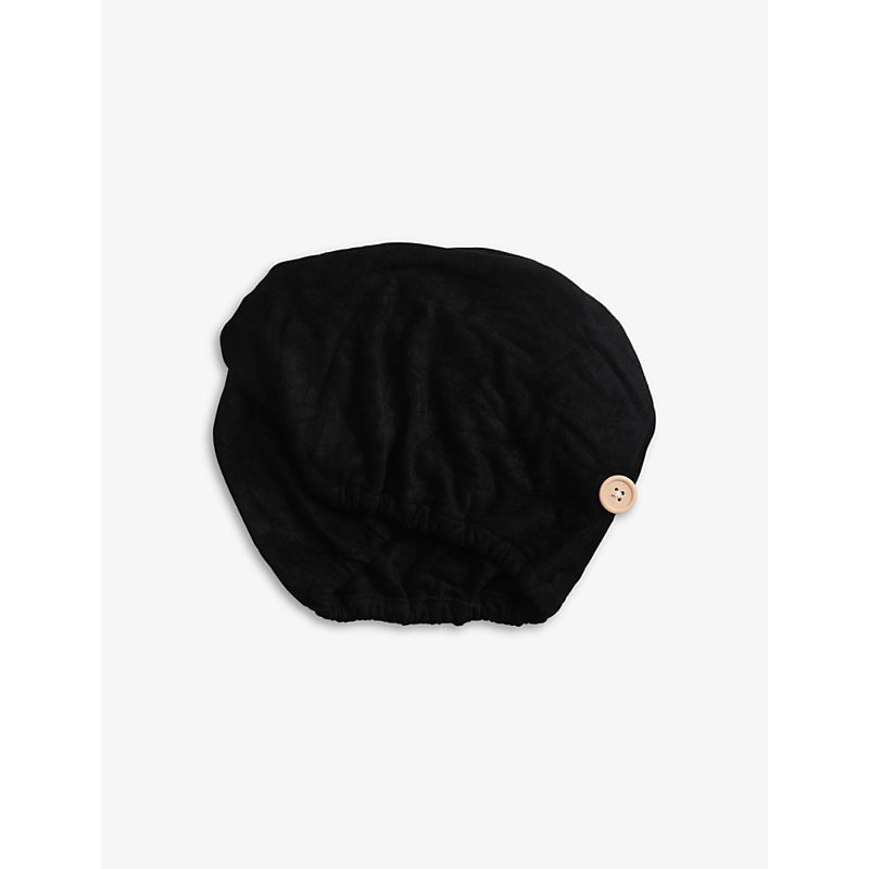 Shop Kitsch Black Eco-friendly Microfibre Hair Towel