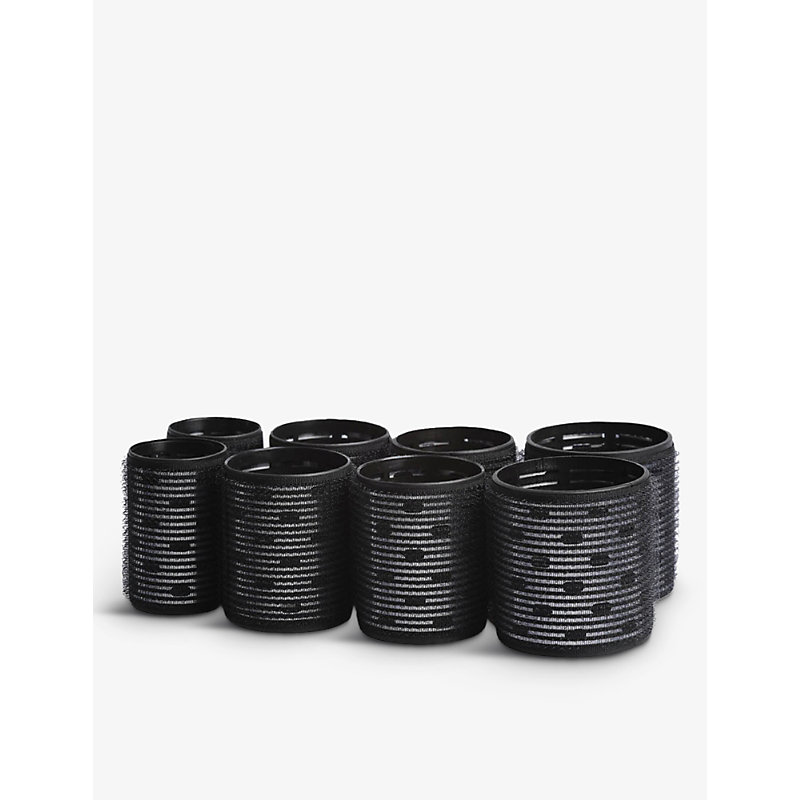 Shop Kitsch Ceramic Thermal Hair Rollers Set Of Eight In Black