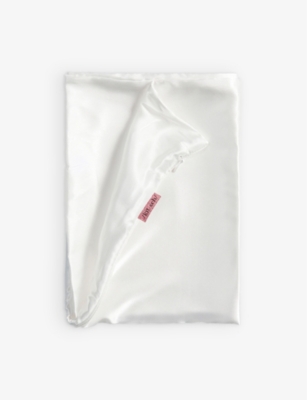 Shop Kitsch Satin Pillowcase 66cm X 48cm In Ivory