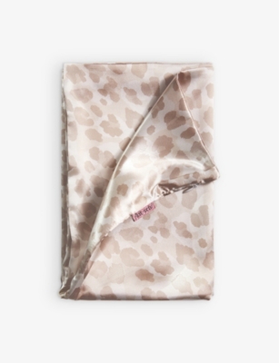Shop Kitsch Leopard-print Satin Pillowcase 66cm X 48cm