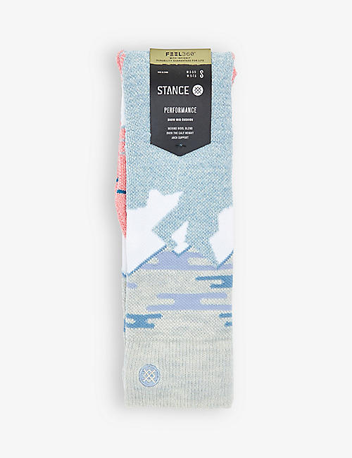 STANCE: Route graphic knitted socks