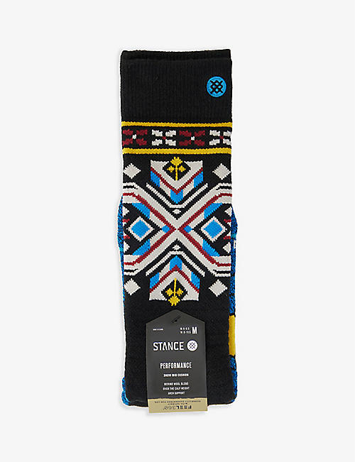 STANCE: Konsburgh graphic-print stretch-woven socks
