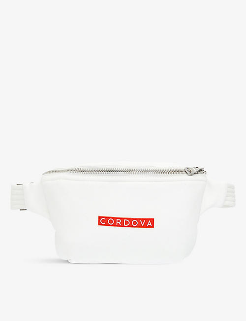 CORDOVA: Logo-patch woven belt bag