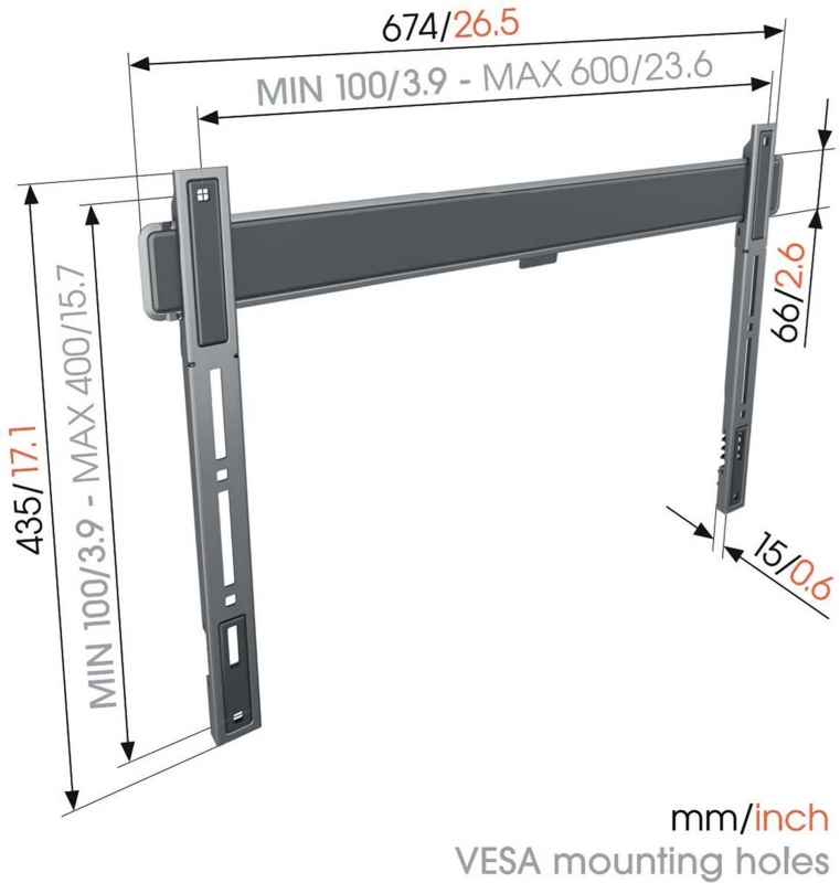 Elite TVM 5605 fixed TV wall mount