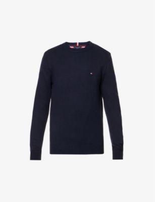 Tommy Hilfiger Cashmere Jumper Navy In Desert Sky