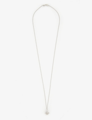 Off-White c/o Virgil Abloh Logo Plaque Chain-linked Necklace in