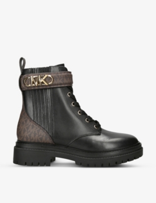 MICHAEL MICHAEL KORS Parker leather combat boots Selfridges