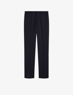 TED BAKER: Skyets slim-fit mid-rise wool trousers