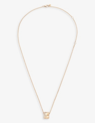 CHAUMET: Bee de Chaumet 18ct rose-gold and 0.6ct brilliant-cut diamond pendant necklace