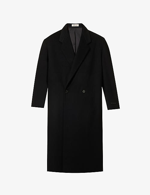 FEAR OF GOD: Eternal brand-patch double-breasted relaxed-fit wool coat