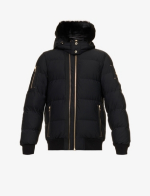 MOOSE KNUCKLES Stagg Gold detachable hood shell down jacket Selfridges