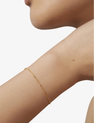 Monica Vinader Shimmer 14ct Yellow Gold-plated Vermeil 925 Sterling-silver Bracelet In Gold