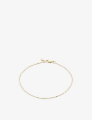 Monica Vinader Shimmer 14ct Yellow Gold-plated Vermeil 925 Sterling-silver Bracelet In Gold