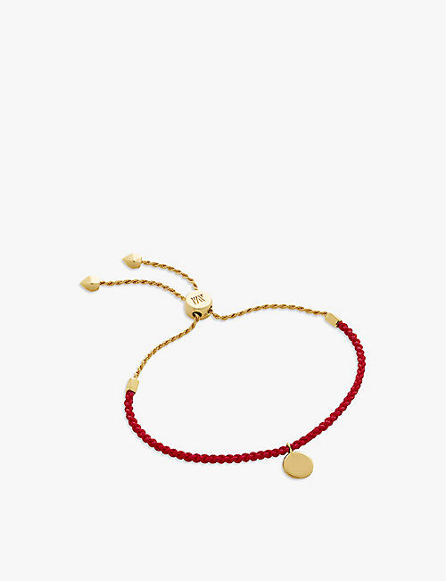 MONICA VINADER: Linear Friendship 18ct yellow gold-plated vermeil sterling silver bracelet