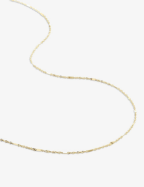 MONICA VINADER: Shimmer 14ct yellow-gold chain necklace