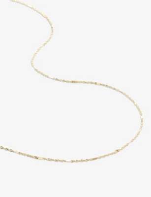 Monica Vinader Shimmer 14ct Yellow-gold Chain Necklace