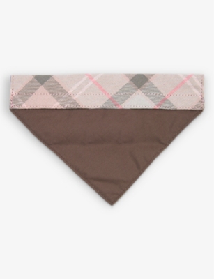 BARBOUR: Tartan dog cotton bandana