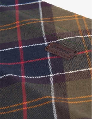 BARBOUR: Tartan cotton dog bandana