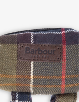 BARBOUR: Tartan woven poop bag dispenser