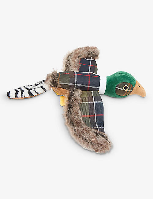 BARBOUR: Pheasant woven-blend dog toy