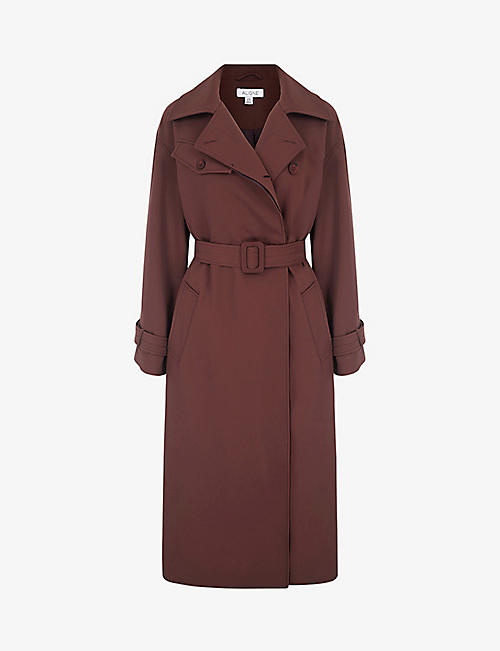 ALIGNE: Gilda belted recycled-polyester trench coat