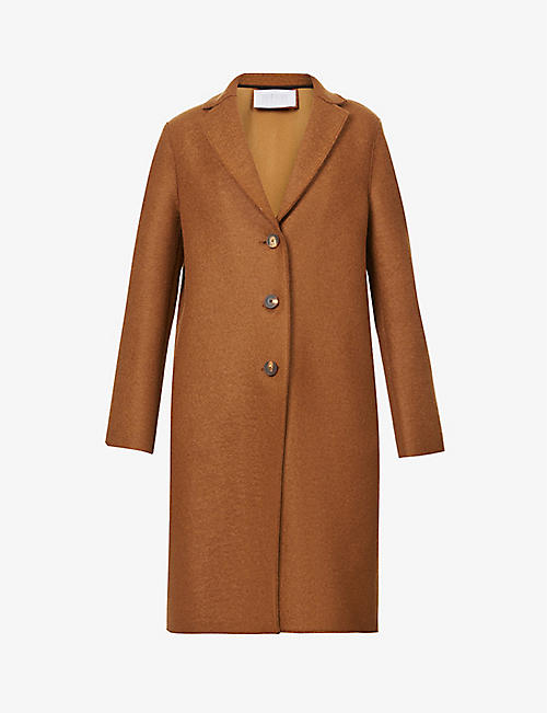 HARRIS WHARF LONDON: Polaire V-neck regular-fit wool coat