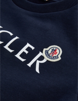 MONCLER Logo-print cotton sweatshirt 4-14 years