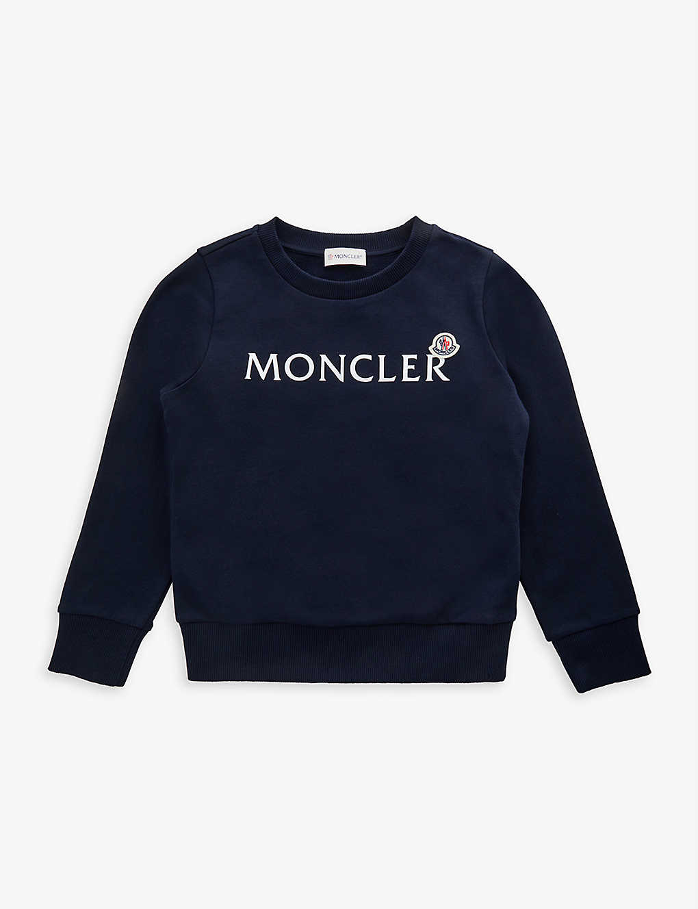 MONCLER Logo-print cotton sweatshirt 4-14 years