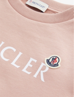 MONCLER Logo-print cotton sweatshirt 4-14 years