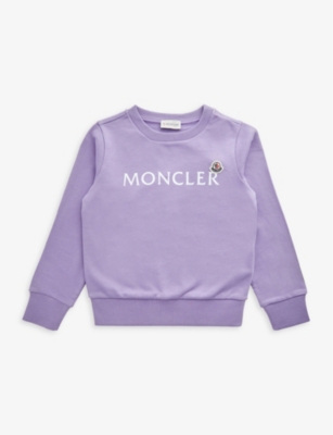 MONCLER Logo-print cotton sweatshirt 4-14 years