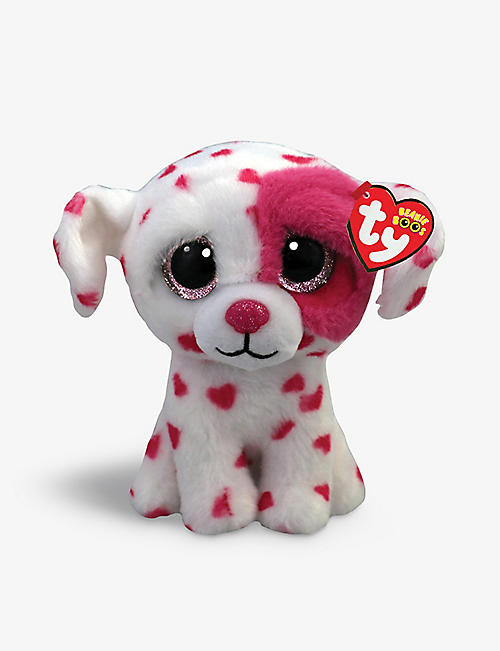 TY: Valentine's Beau heart spotted dog soft toy 14cm