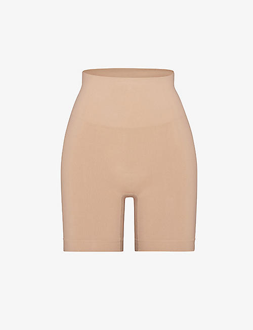 SKIMS: Smoothing mid-rise stretch-woven shorts