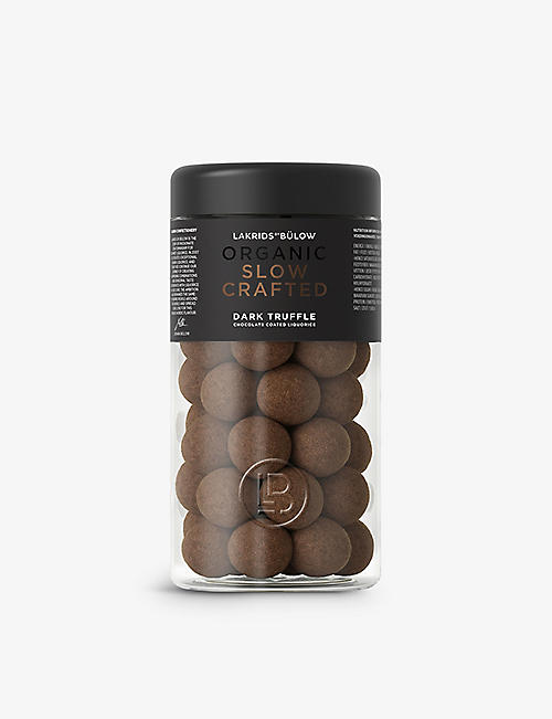 LAKRIDS BY BULOW: Slow Crafted dark truffle chocolate coated liquorice 265g