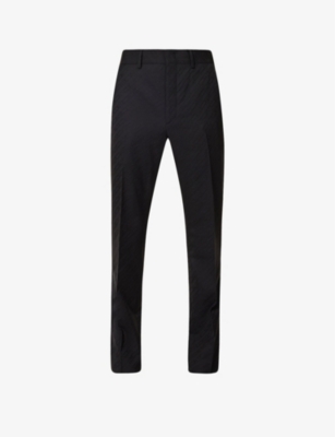 FENDI: Pleated straight-leg regular-fit wool trousers