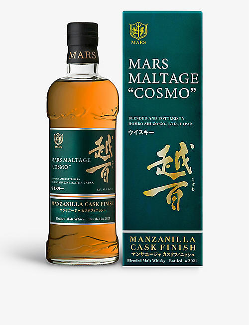 WHISKY AND BOURBON: Mars Maltage Cosmo Manzanilla cask finish whisky 700ml