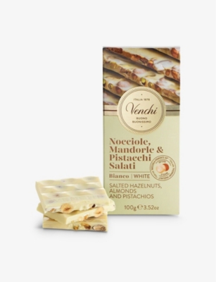 VENCHI: Salted Nuts white chocolate bar 100g