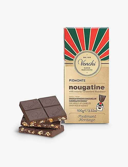 VENCHI: Nougatine chocolate bar 100g