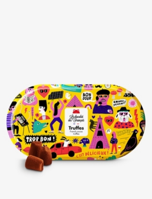 Le Chocolat Des Francais Organic Dark Chocolate Truffles Tin Of 12